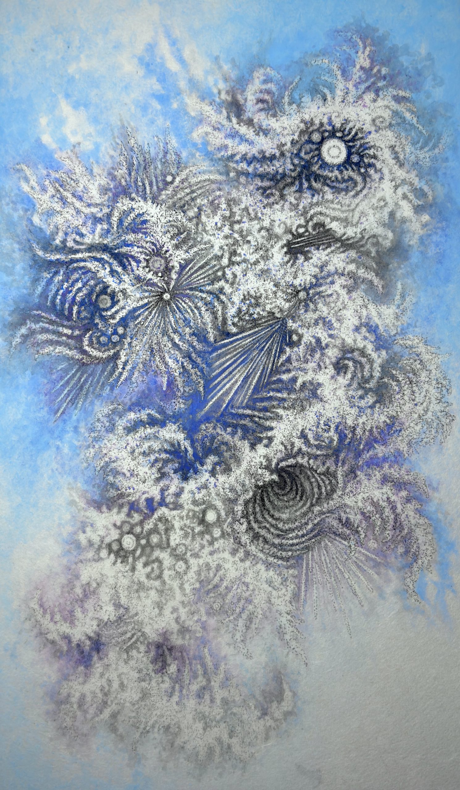 岡田煉石 水墨画 月昭 岡田錬石 水墨画 月昭 - メルカリ